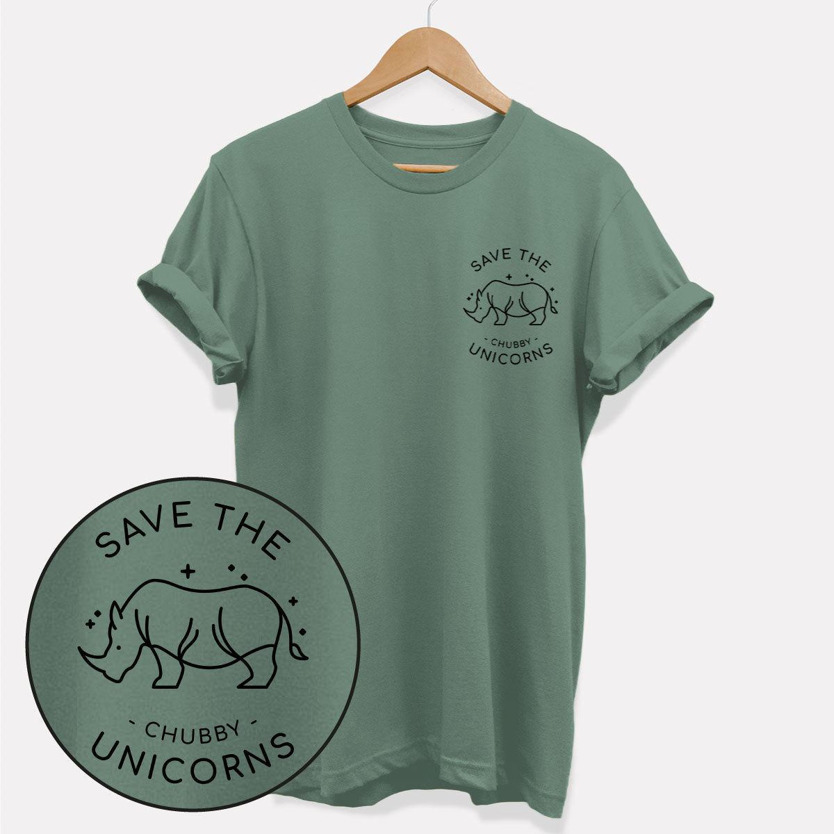 Save Chubby Unicorns Corner T Shirt