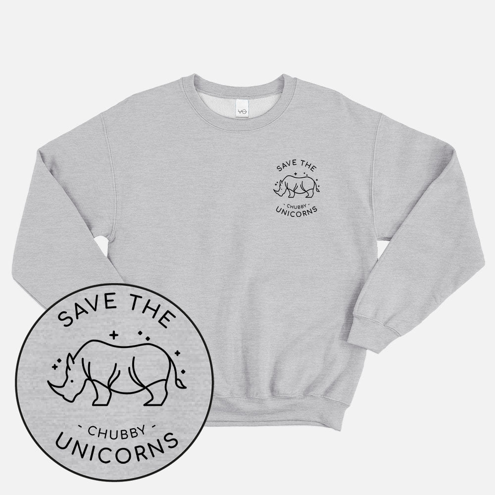 Save The Chubby Unicorns Corner Sweatshirt (Unisex)