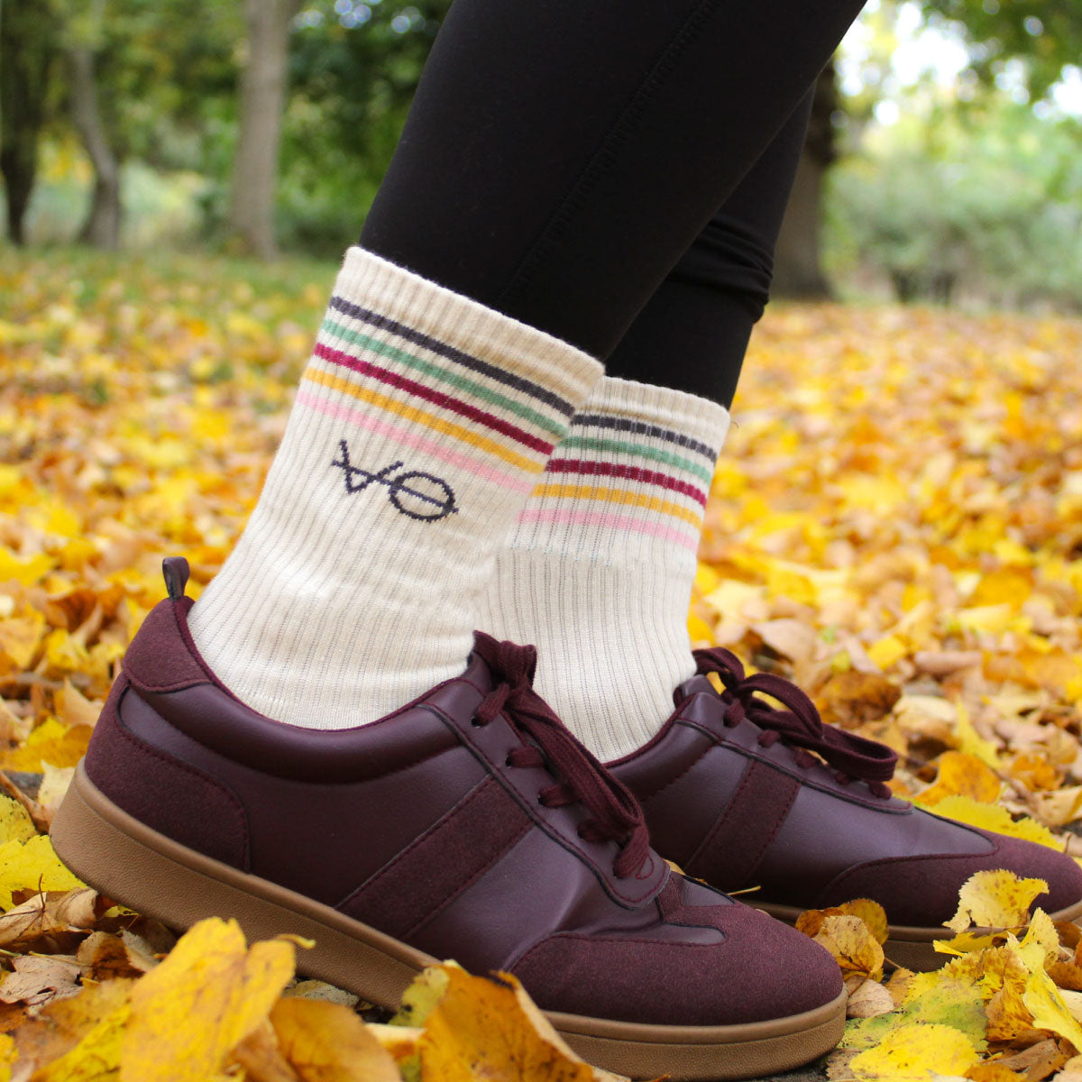 VO Organic Stripe Socks (Unisex)