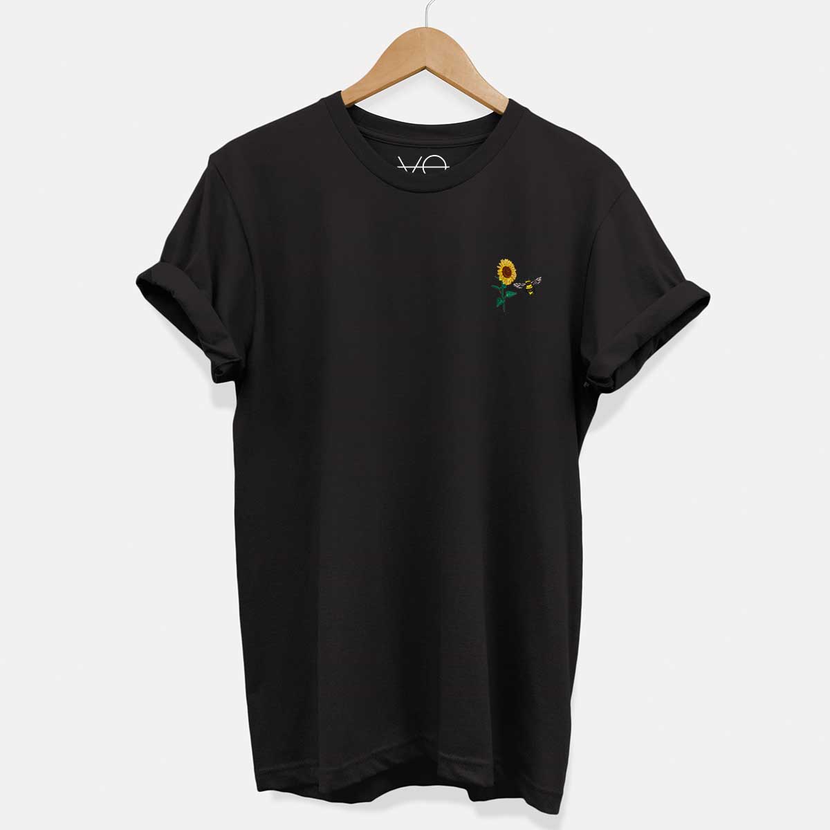 Sunflower Embroidered T-Shirt (Unisex)