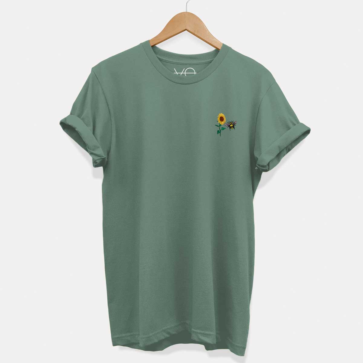 Sunflower Embroidered T-Shirt (Unisex)