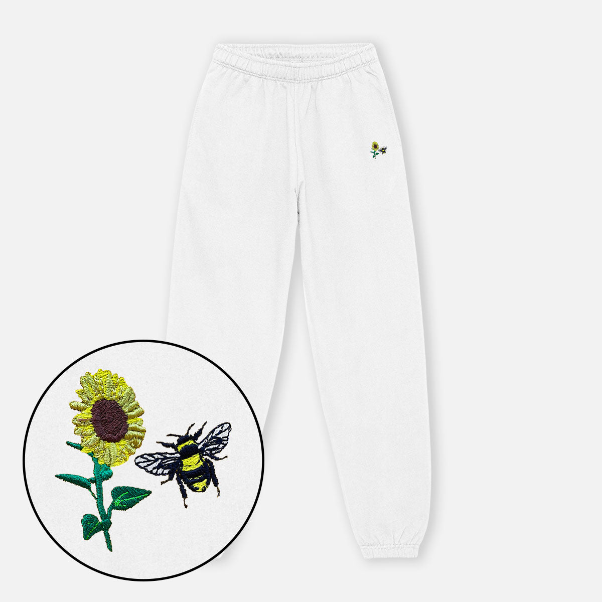 Sunflower Embroidered Joggers (Unisex)