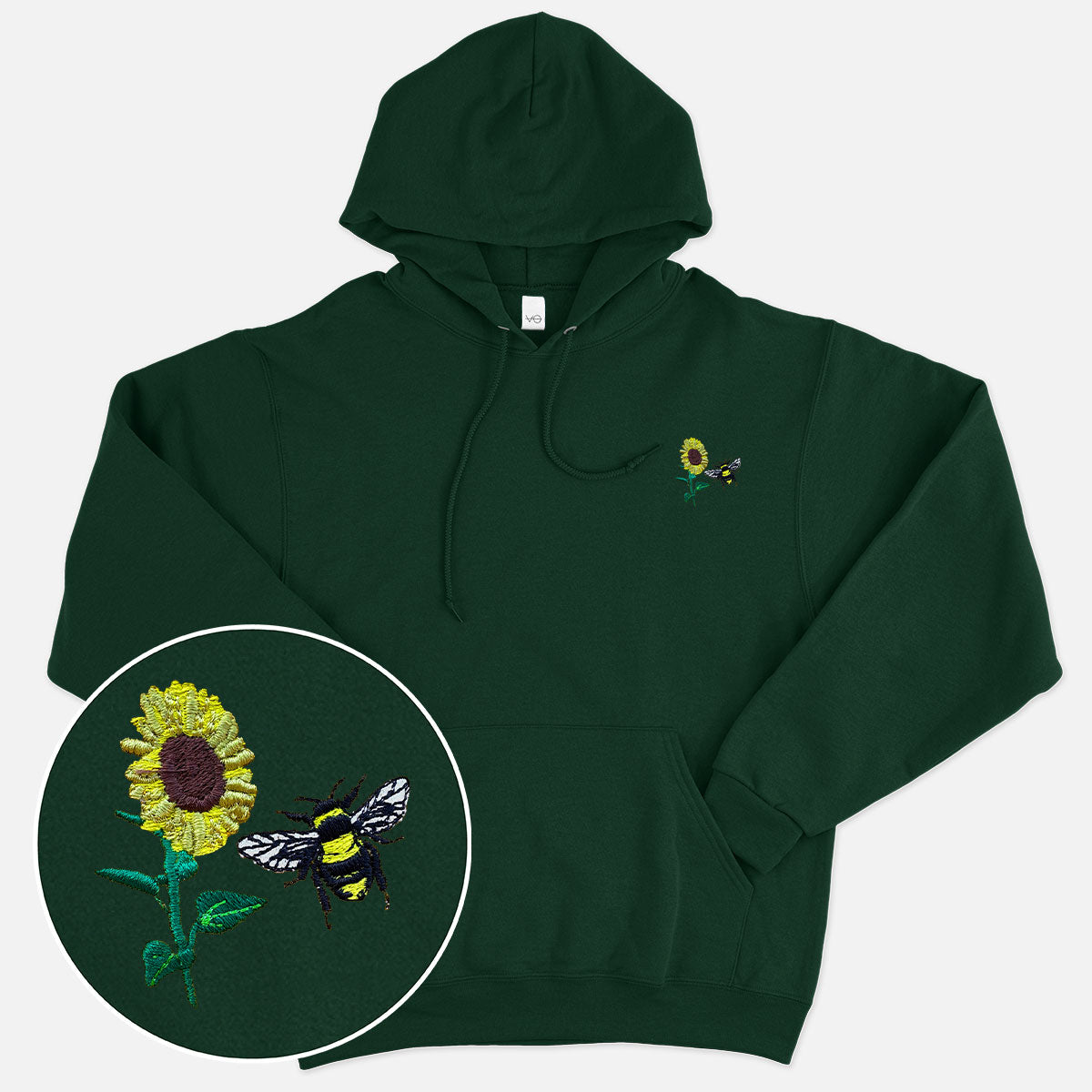 Sunflower Embroidered Hoodie (Unisex)