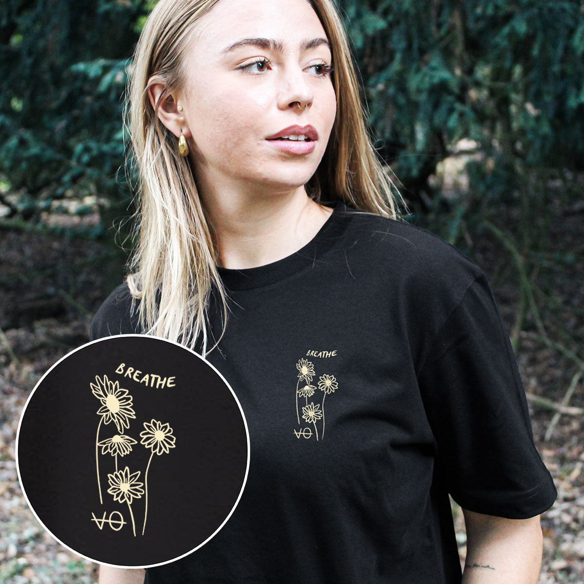 Talking Daisies Doodle T-Shirt (Unisex)