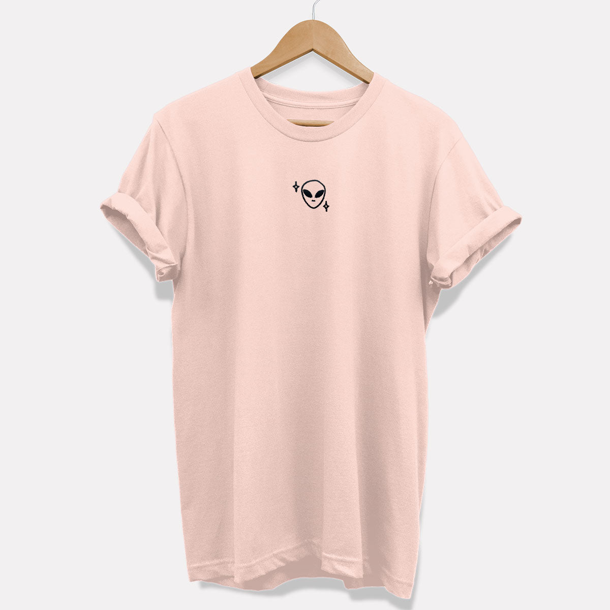 Tiny Embroidered Alien T-Shirt (Unisex)