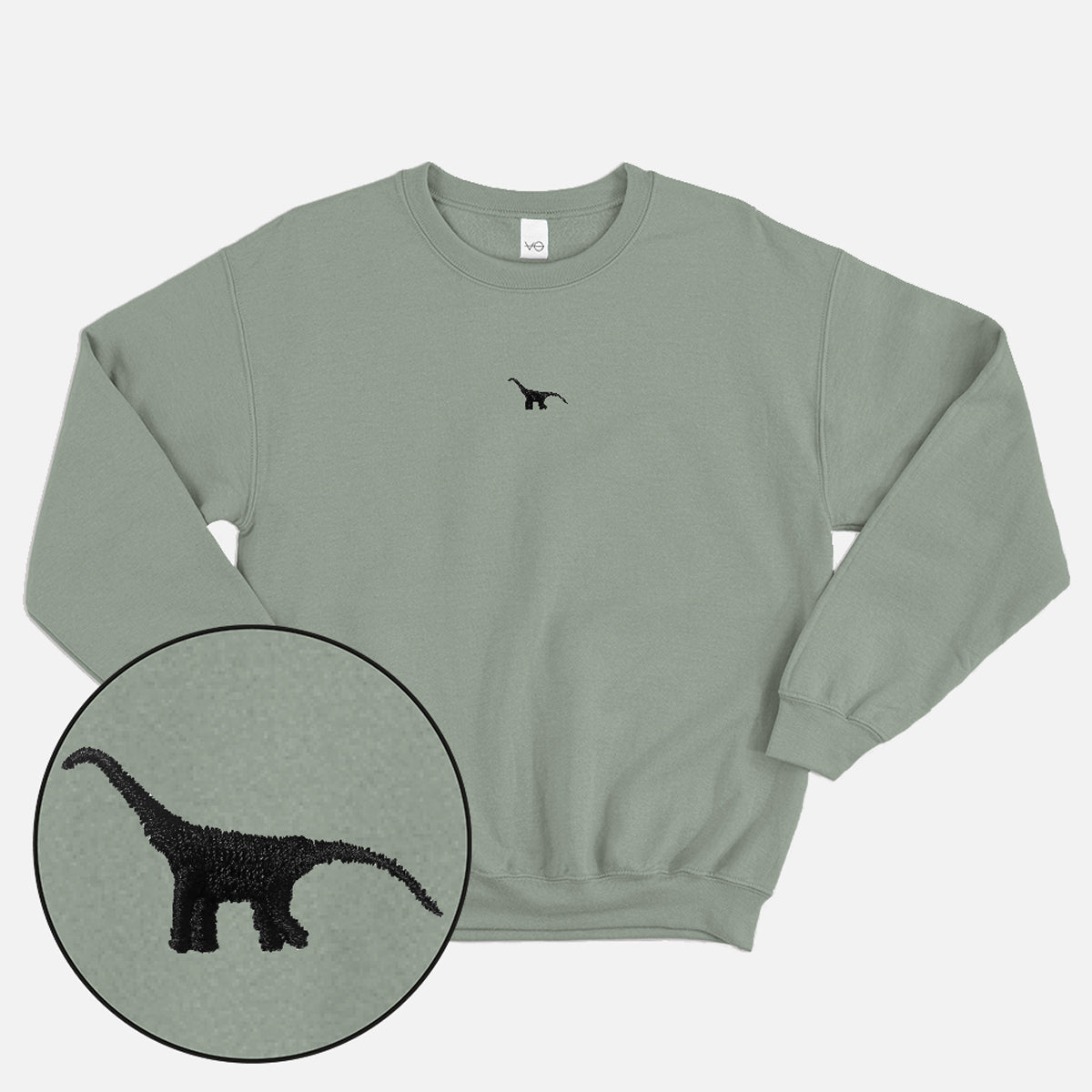Tiny Embroidered Dino Sweatshirt