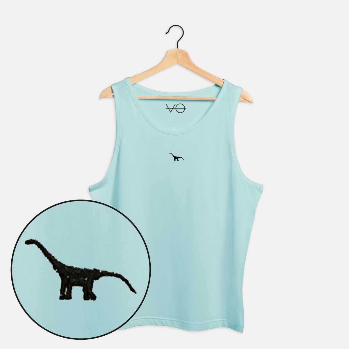 Tiny Embroidered Dino Tank