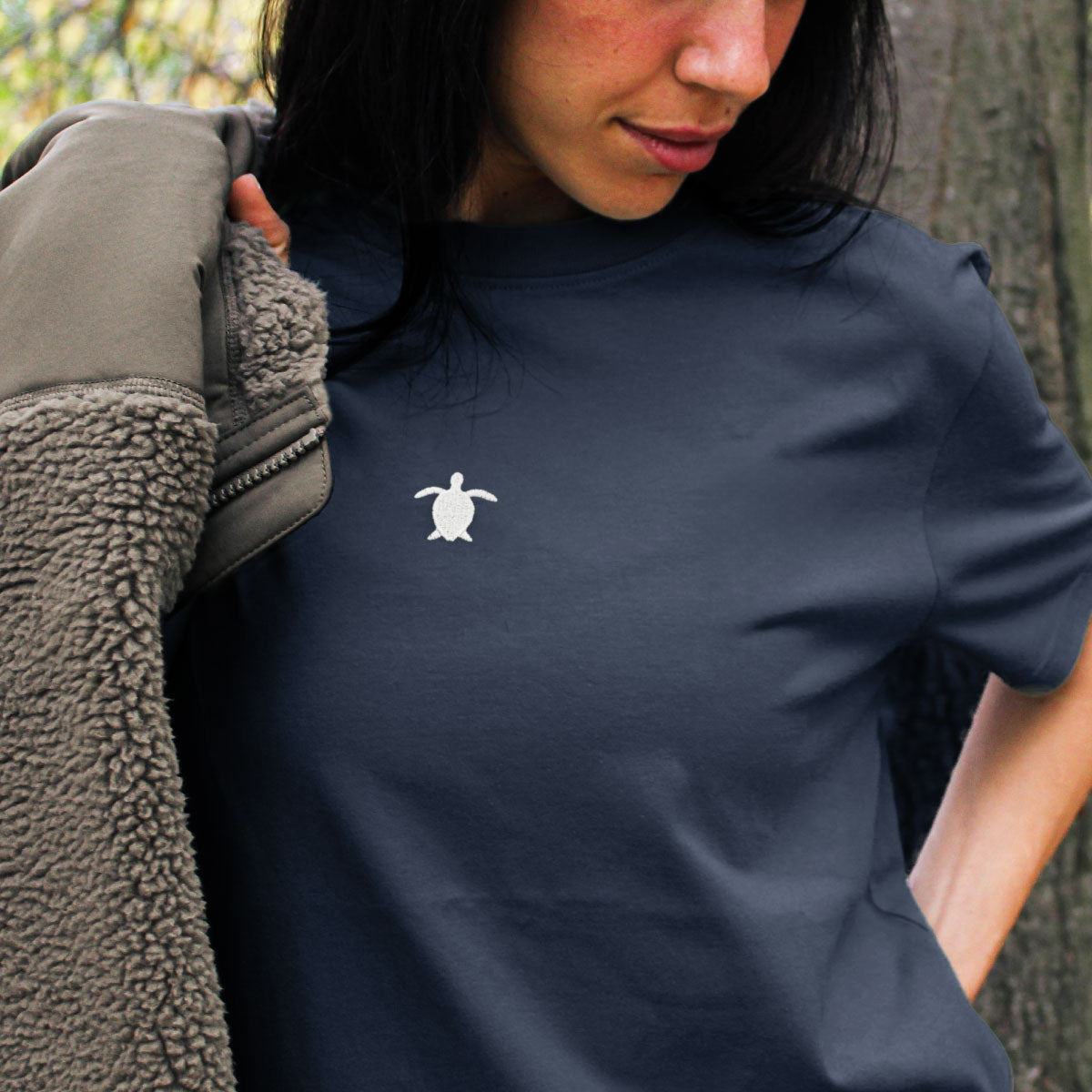 Turtle Embroidered T-Shirt (Unisex)