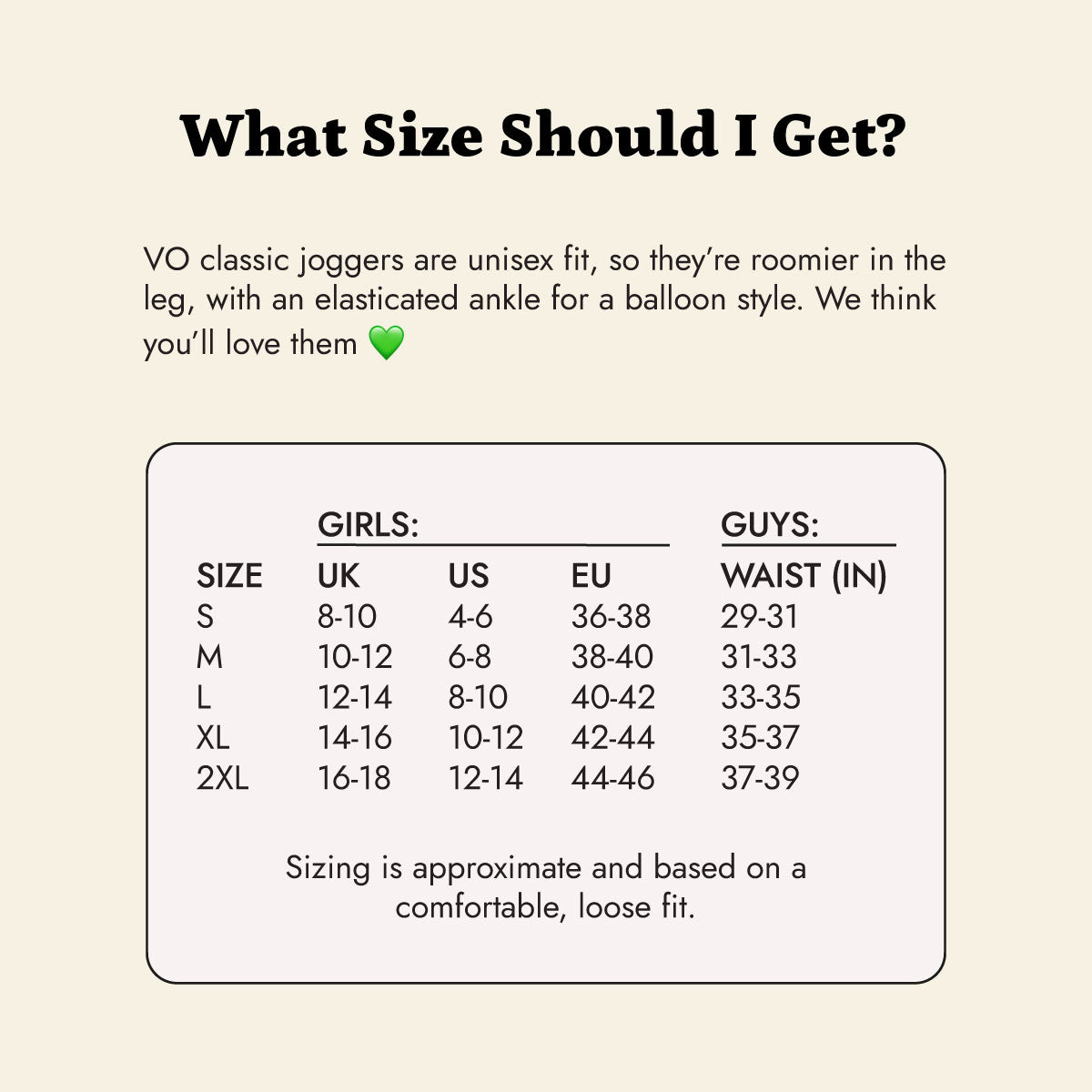 Classic Fit VO Embroidered Joggers (Unisex)