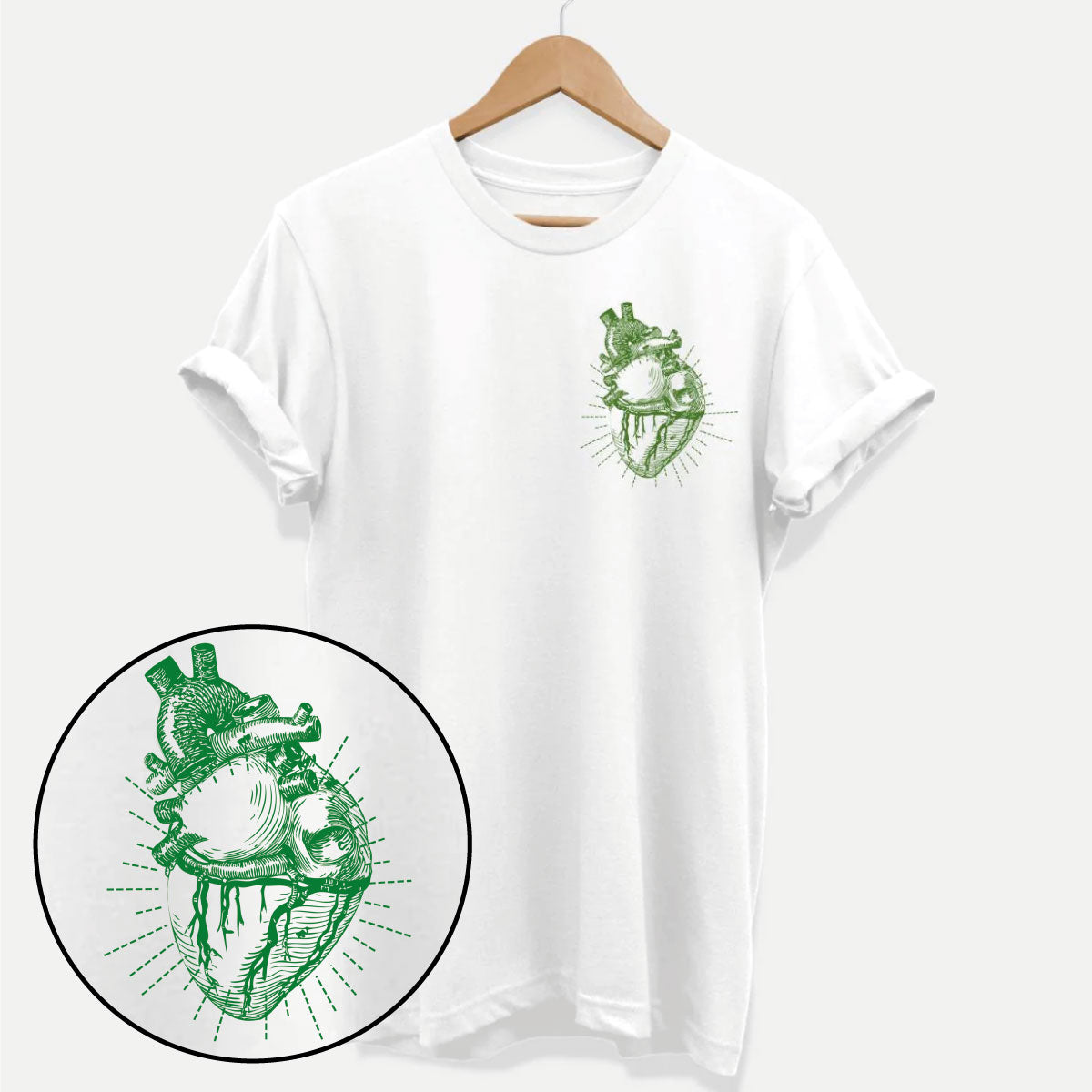 Vegan Anatomy Heart T-Shirt (Unisex)