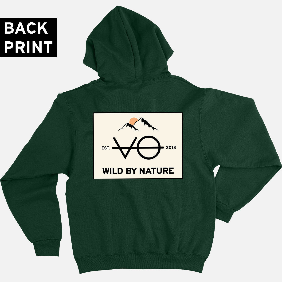 Wild By Nature Back Print Hoodie (Unisex)