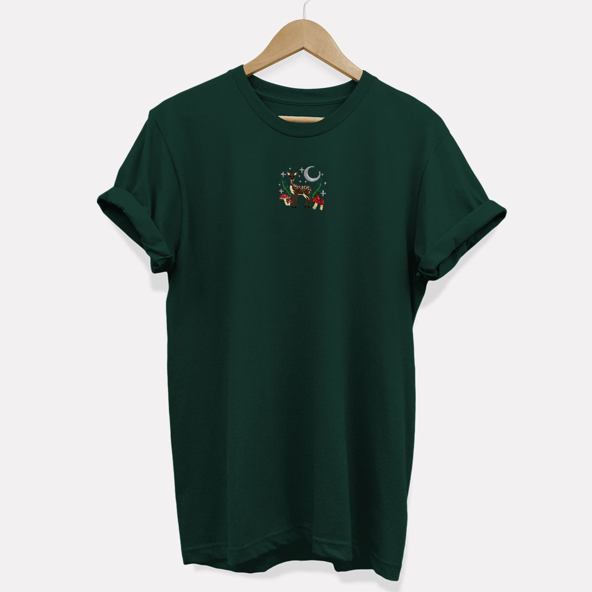 Woodland Scene Embroidered T Shirt
