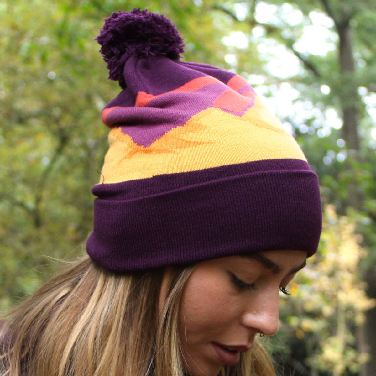 Mountain Pom-Pom Beanie