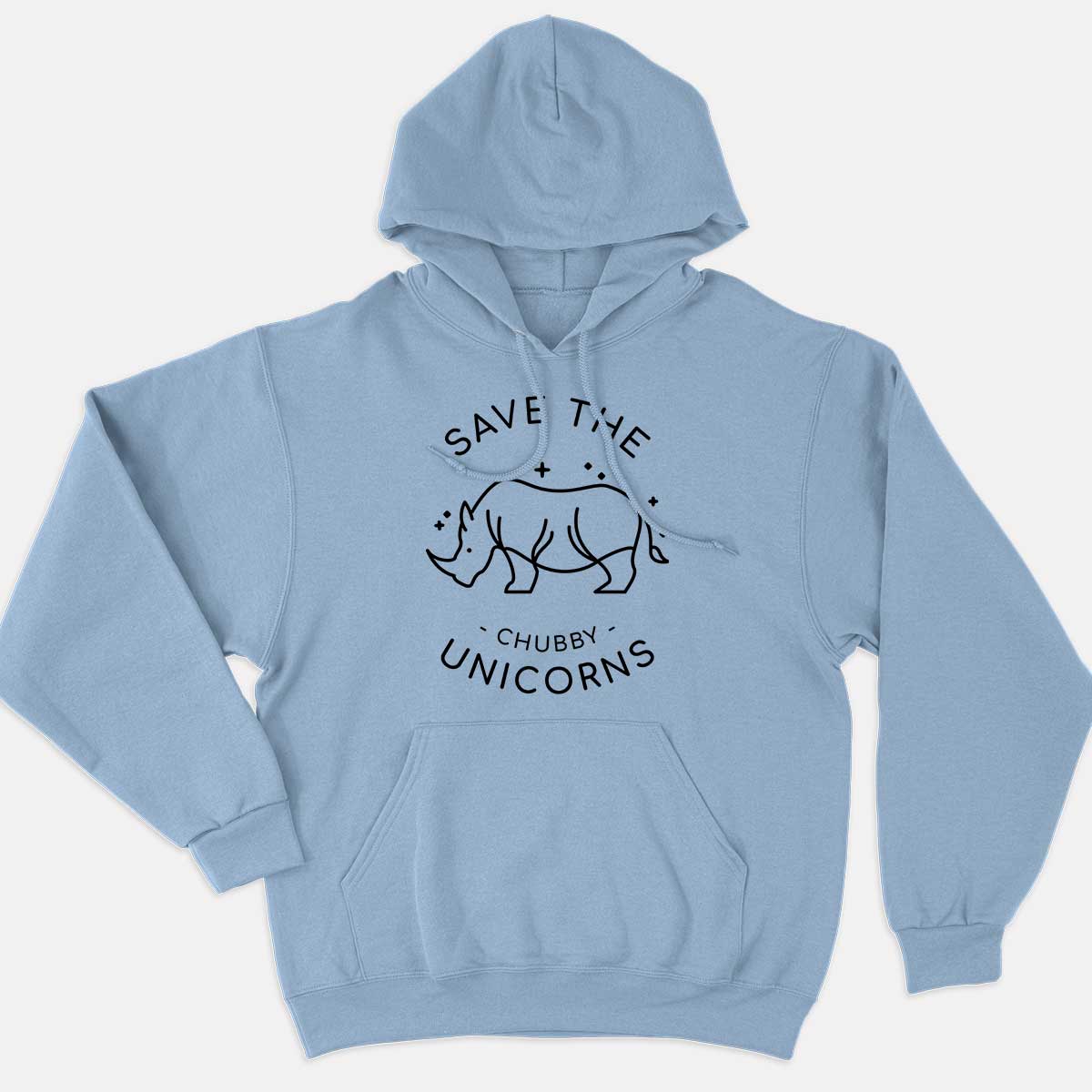 Save The Chubby Unicorns Hoodie (Unisex)-Vegan Apparel, Vegan Clothing, Vegan Hoodie JH001-Vegan Outfitters-X-Small-Blue-Vegan Outfitters