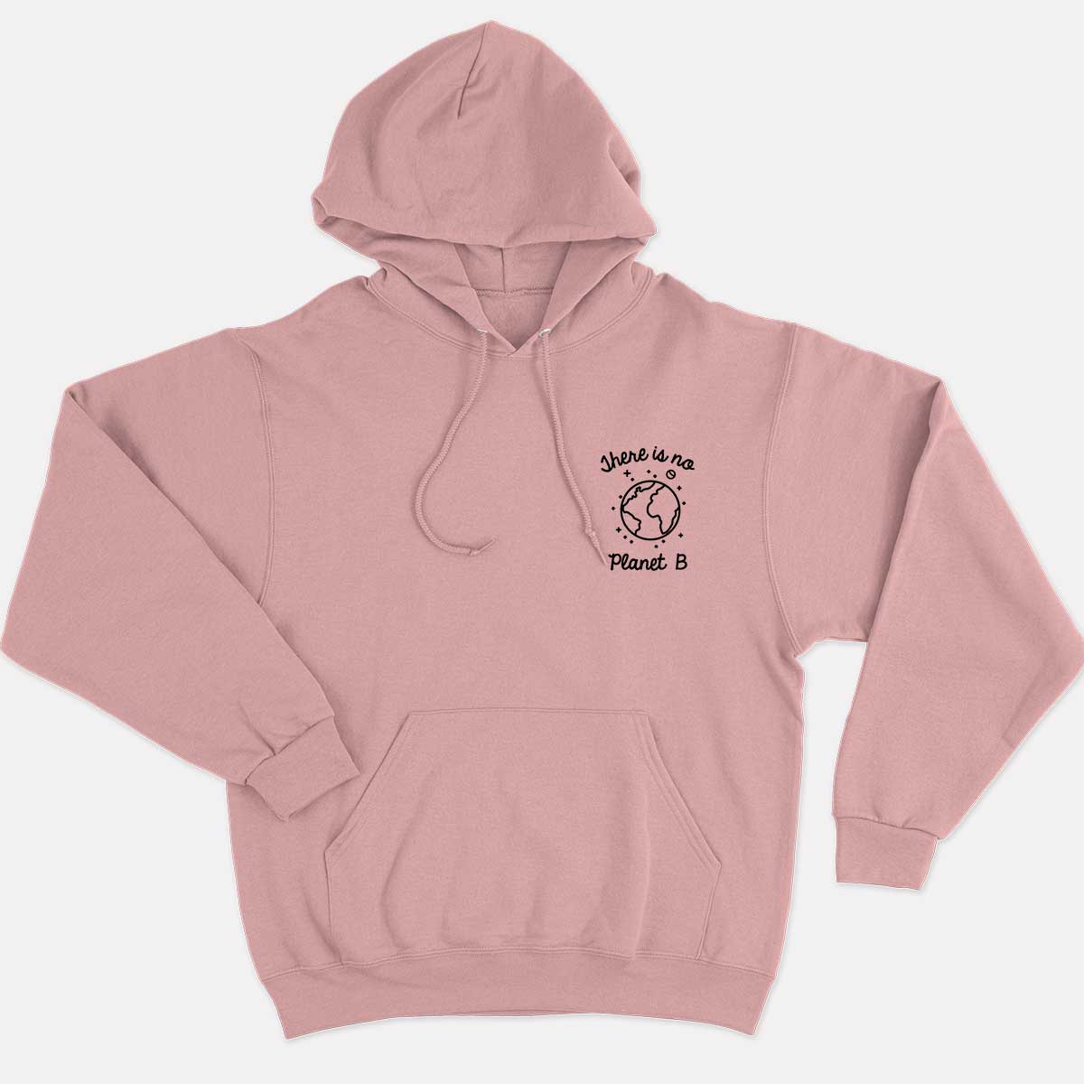 There Is No Planet B Corner Ethical Vegan Hoodie (Unisex)-Vegan Apparel, Vegan Clothing, Vegan Hoodie JH001-Vegan Outfitters-X-Small-Pink-Vegan Outfitters